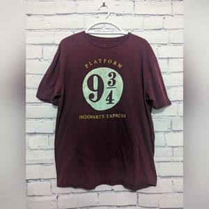 Harry Potter Hogwarts Express Platform T Shirt Men's Size XL
